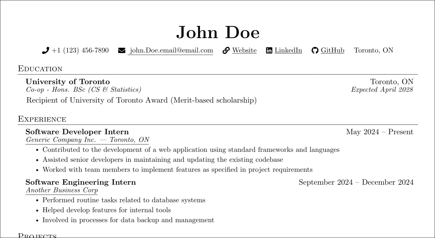 (Insert your boring resume)